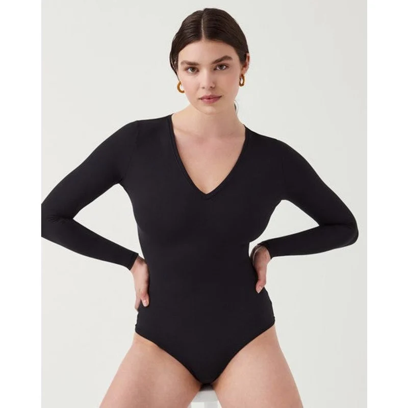 SPANX Bodysuit Long Sleeve V-Neck 20291R