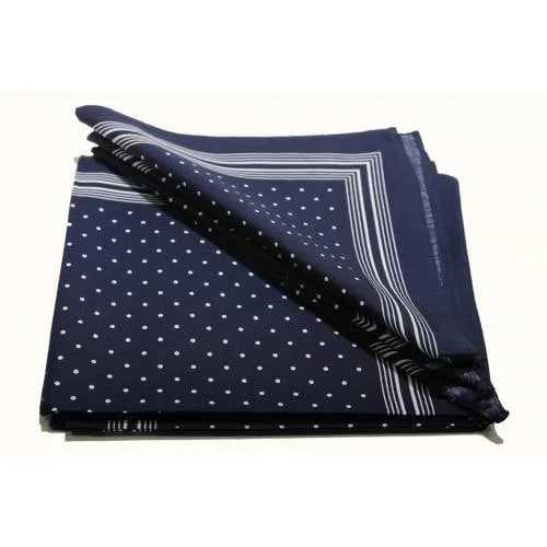 Boeren zakdoek Blauw kleine stippel 54 x 54 cm