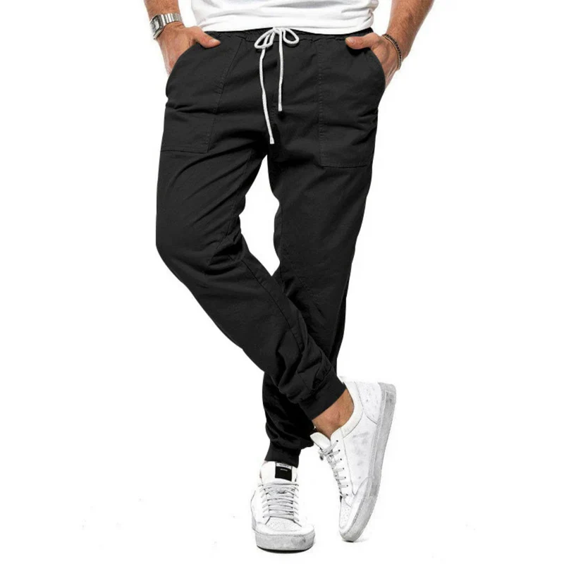 Heren Broeken Casual Met Elastiek En Stretch Pasvorm
