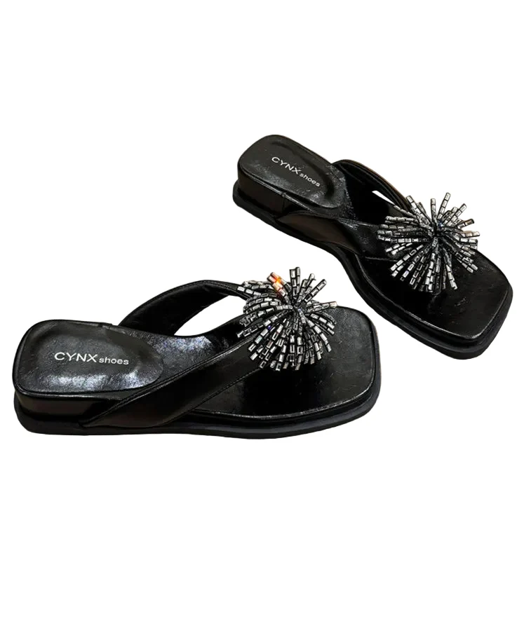 Dames Slippers met Waterdiamant Design