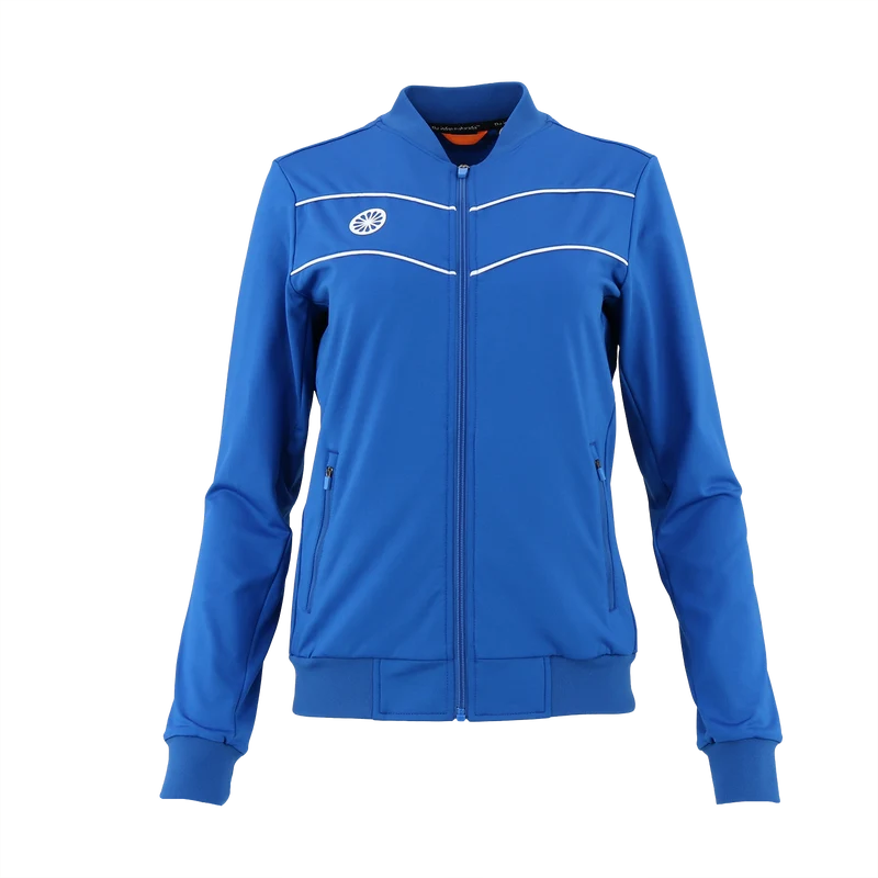 Indian Maharadja Baroda Women Chevron Jacket Cobalt