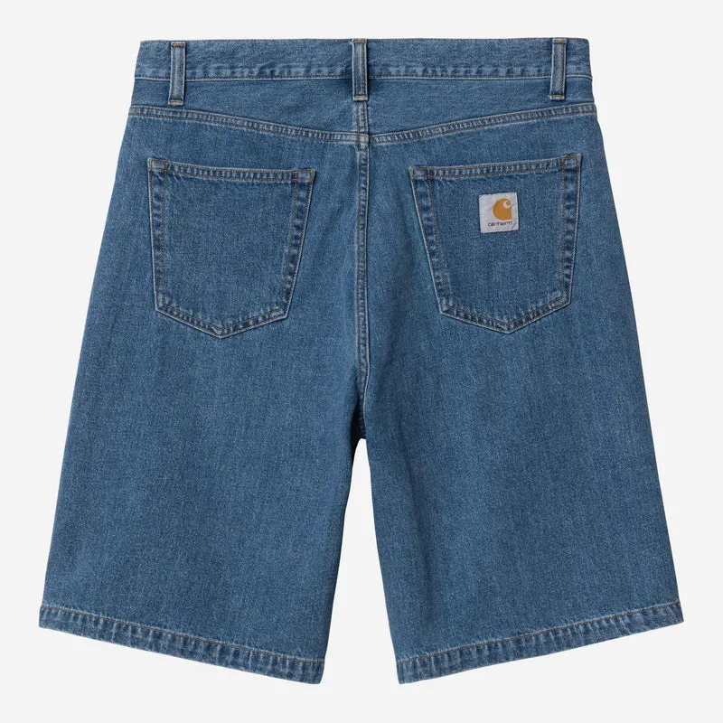 Carhartt WIP Landon denim short voor heren | Blauwe zware stonewash