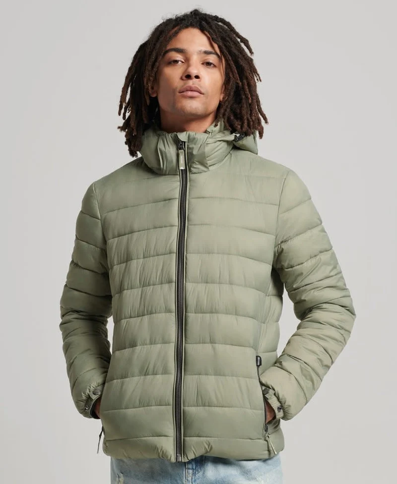 Superdry Sport Classic Fuji Puffer Jacket Men Khaki