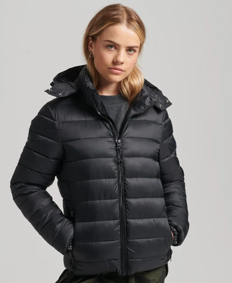 Superdry Sport Classic Fuji Puffer Jacket Black