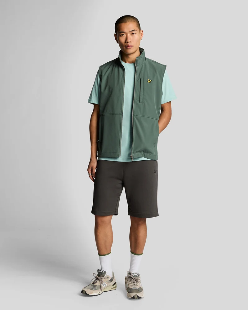 Lyle & Scott Sweatshorts voor heren van superfijn katoen | Gunmetal