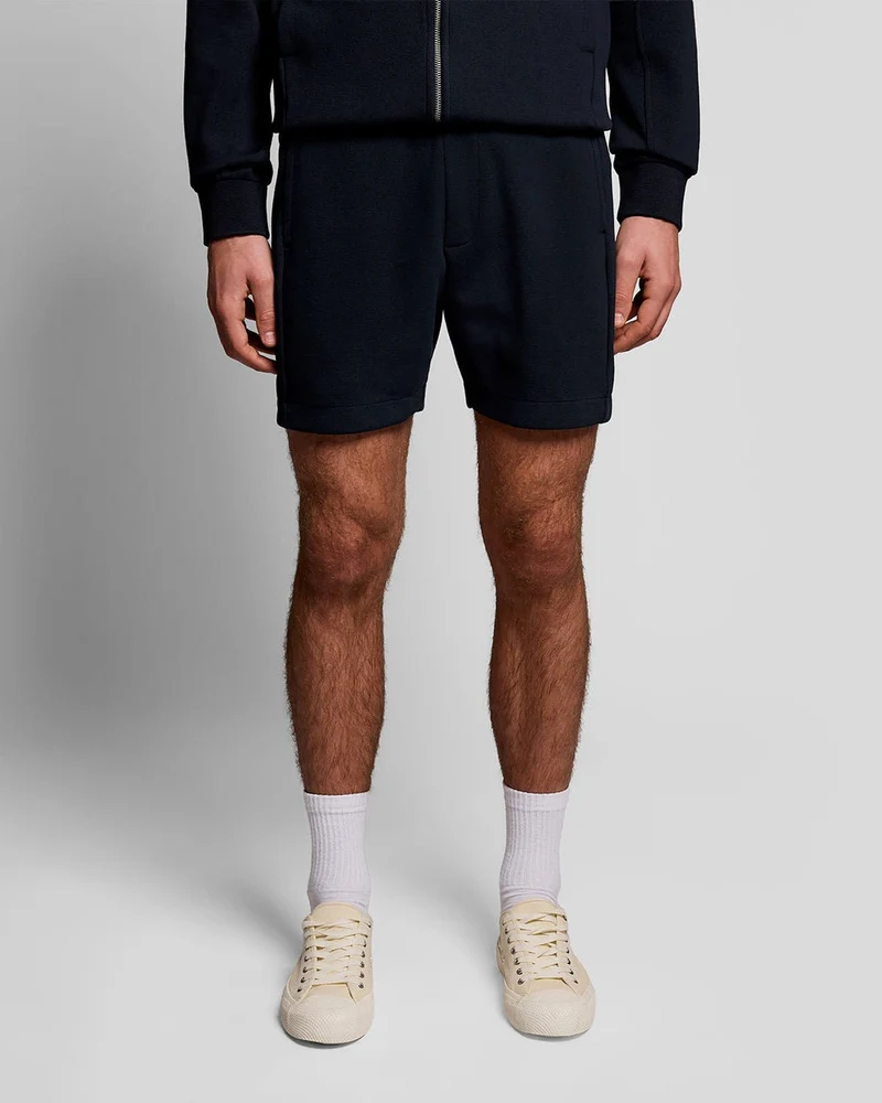 Lyle & Scott Heren joggingbroek/shorts van katoenmix | Donkerblauw
