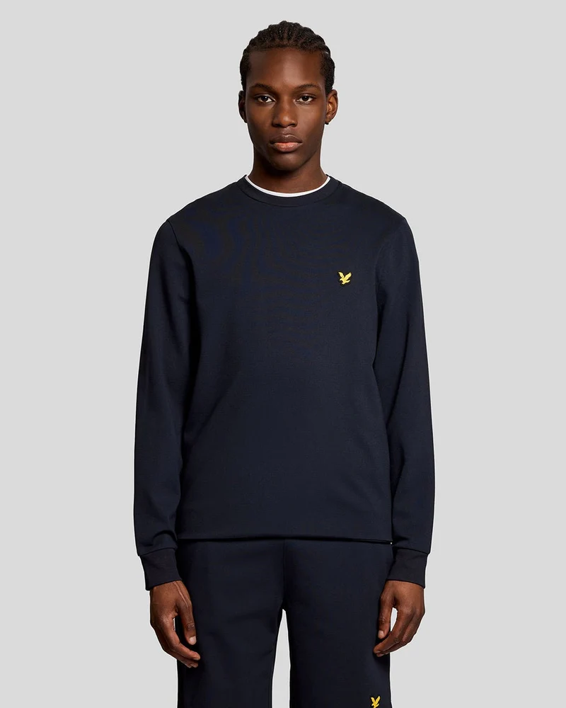 Lyle & Scott Lichtgewicht sporttrui voor heren | Donkerblauw