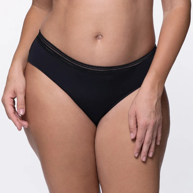 Dorina 3-pack Dames slips zwart biologisch katoen - Gianna