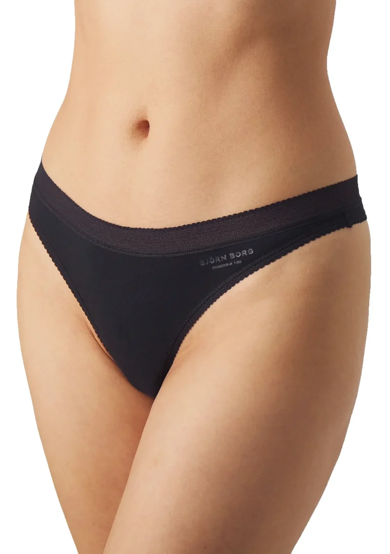 Bjorn borg 3-pack dames strings - Core Zwart