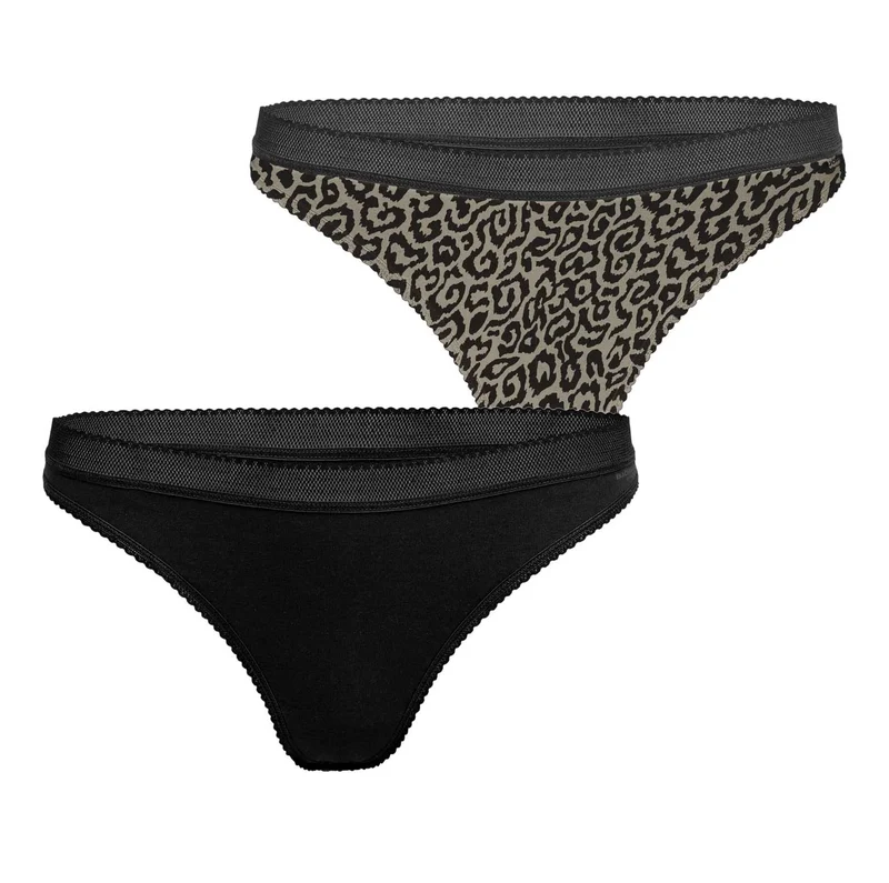 Bjorn borg dames strings 2-pack - Panter
