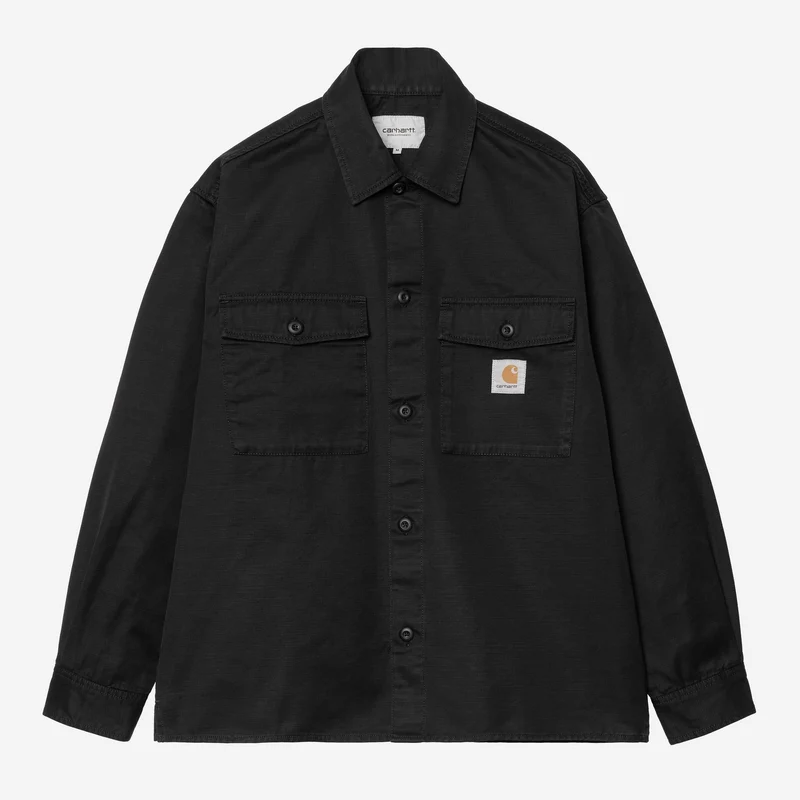 Carhartt WIP Kelly overhemdjas voor heren | Zwart gewassen