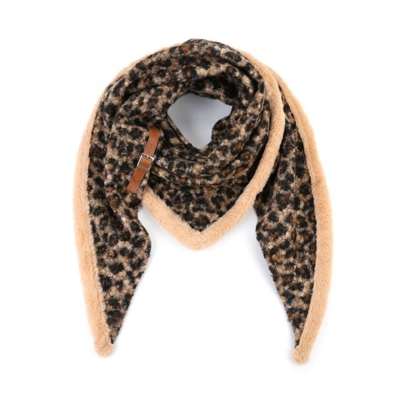 Sjaal Beige Tijgerprint SH69870