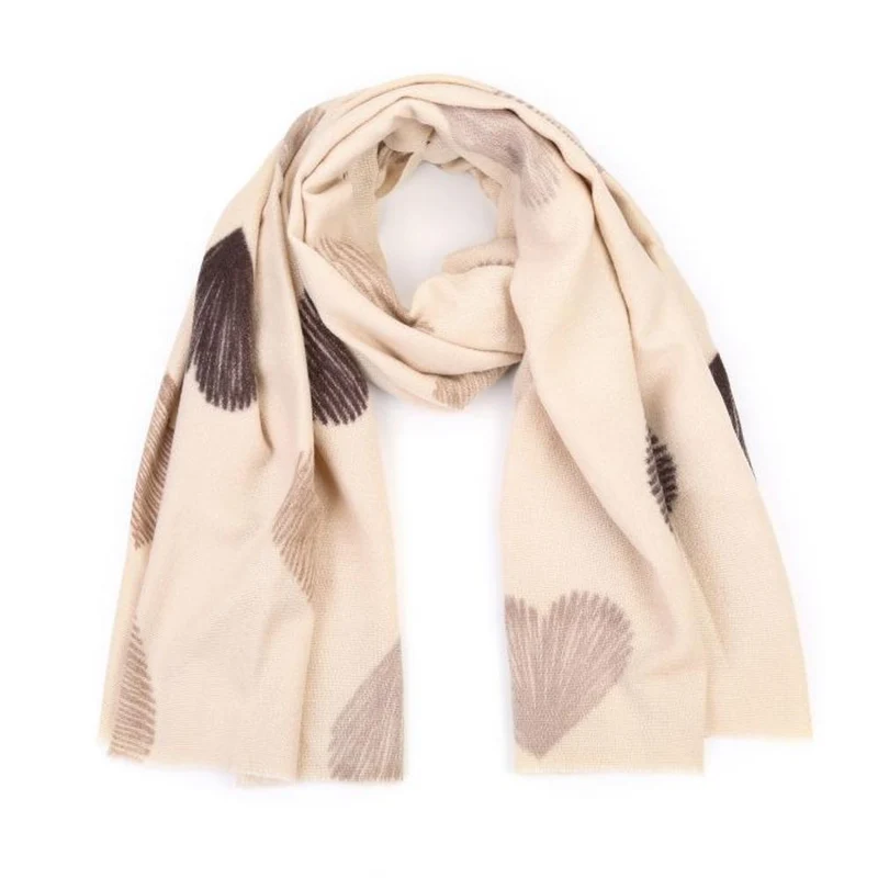 Winter sjaal met hartjes SH69892
