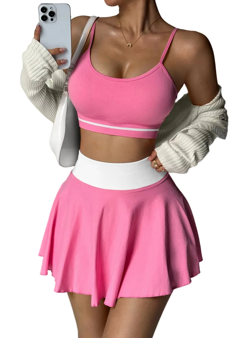 Dames Sportset Tweedelig Roze