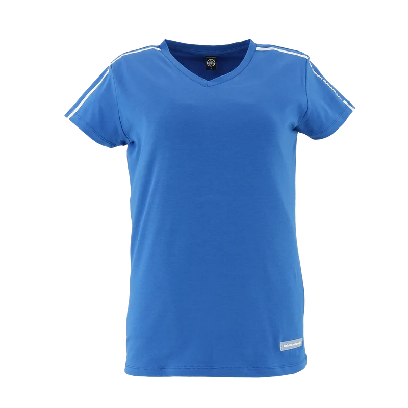 Indian Maharadja Kota Striped Tee Women Cobalt