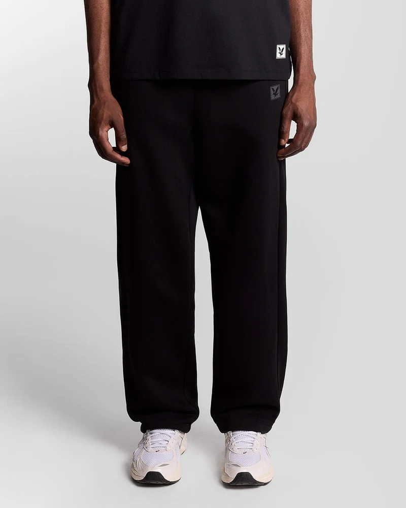 Lyle & Scott Heren Lounge joggingbroek met rechte pijpen | Gitzwart