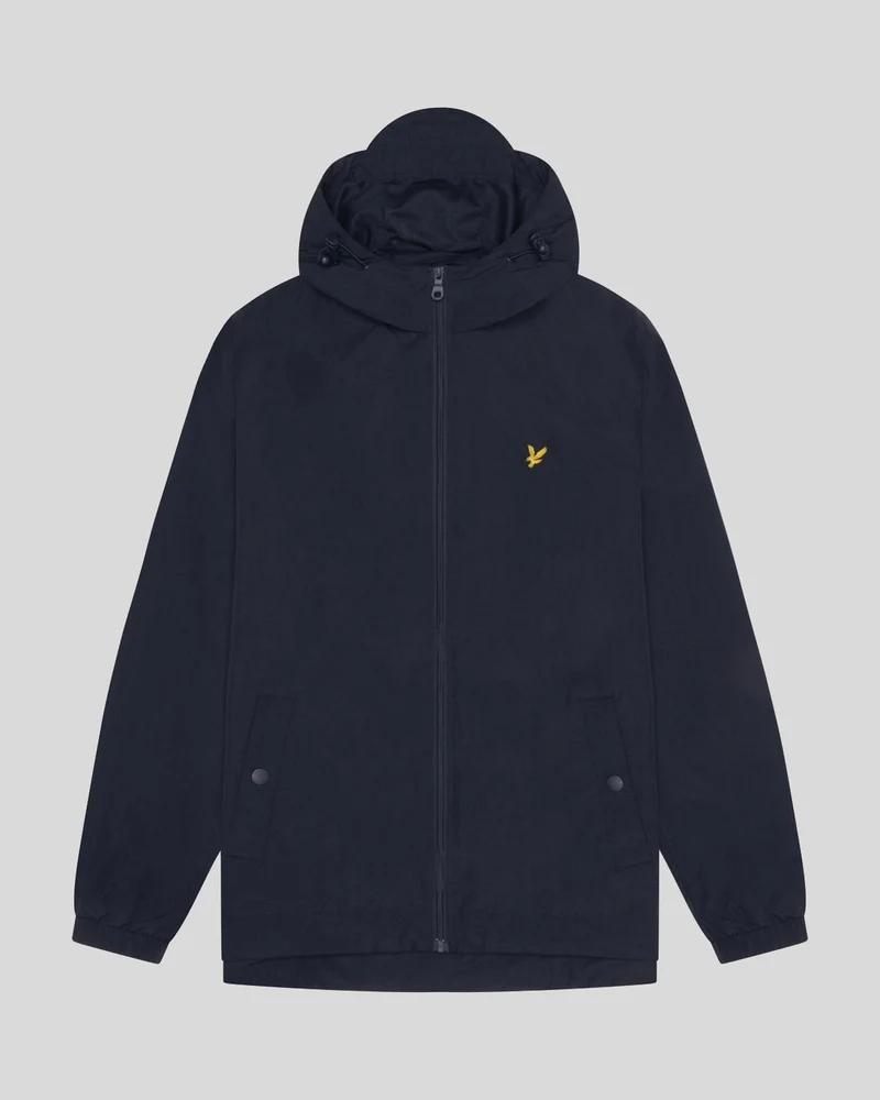 Lyle & Scott Waterbestendige herenjas met capuchon | Donkerblauw