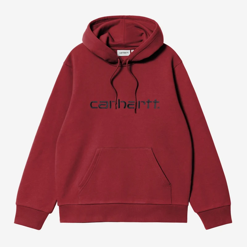 Carhartt WIP HEREN Carhartt Hoodie | Scharlakenrood / Grafiet