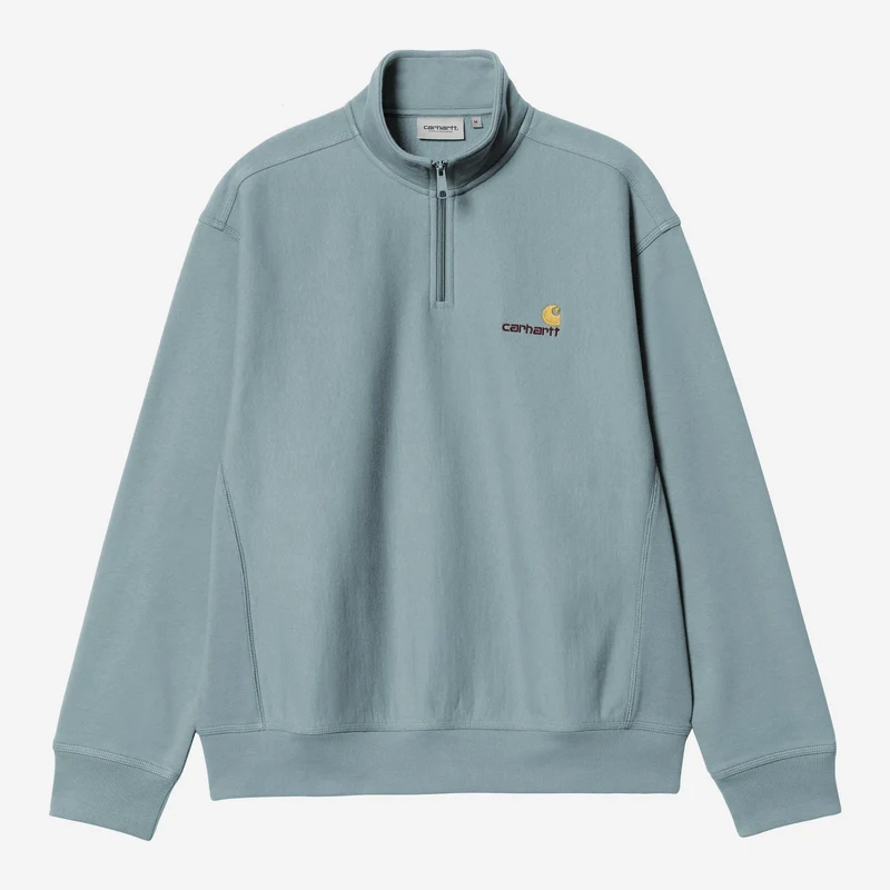 Carhartt WIP Heren halve rits American Script Sweatshirt | Citadel