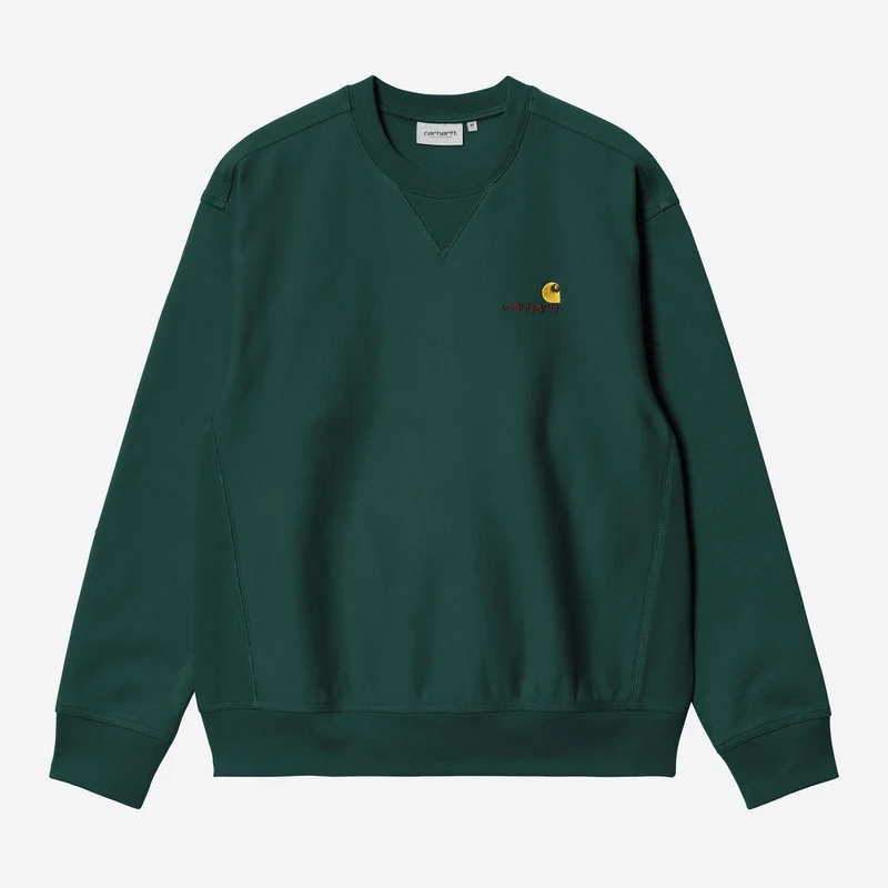 Carhartt WIP HEREN American Script Sweatshirt | Donkere spar