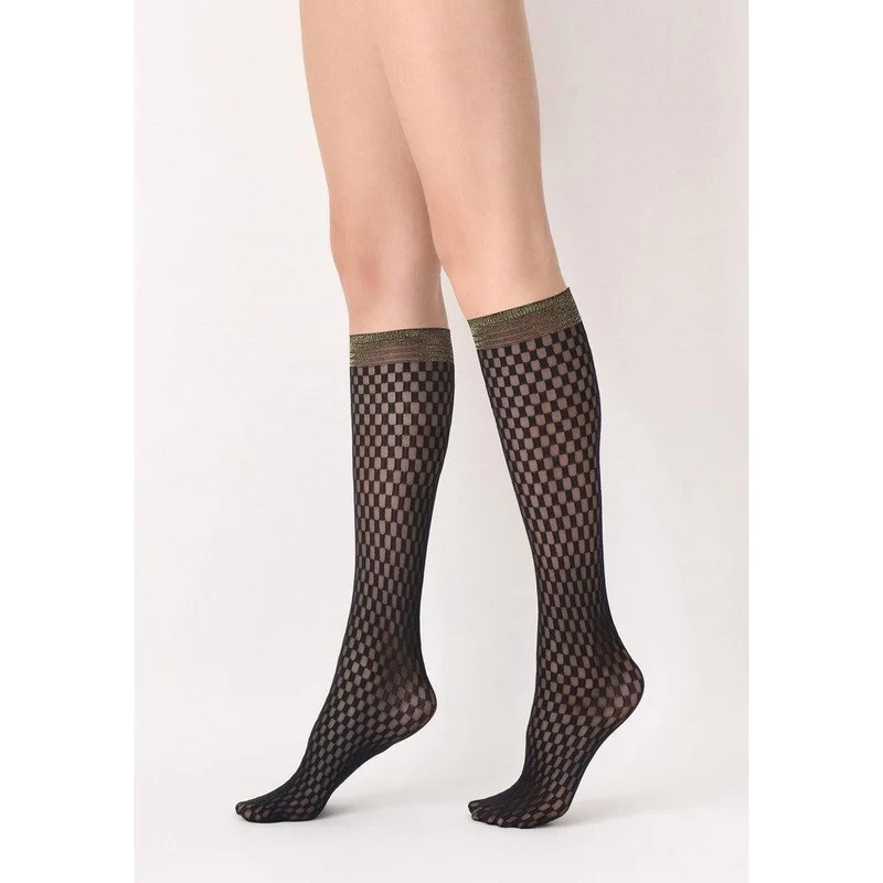 Checked Lace 20 Kniekous VOBC67921