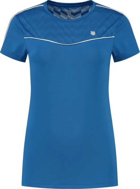 K-SWISS HYPERCOURT ROUND NECK MESH TEE Navy