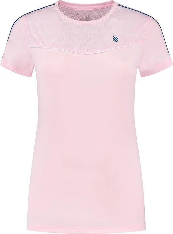 K-SWISS HYPERCOURT ROUND NECK MESH TEE Pink