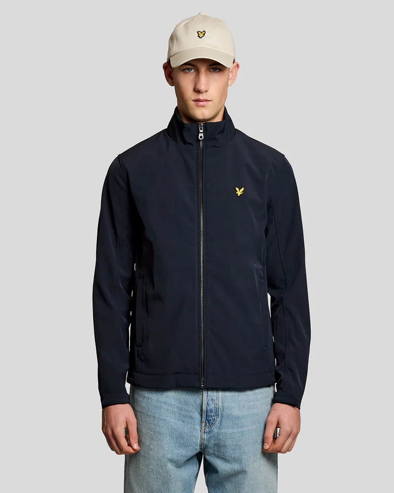 Lyle & Scott Heren softshelljack met mesh-achterkant | Donkerblauw