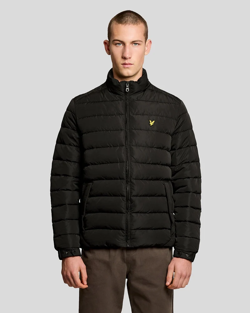 Lyle & Scott Gewatteerde herenjas | Gitzwart