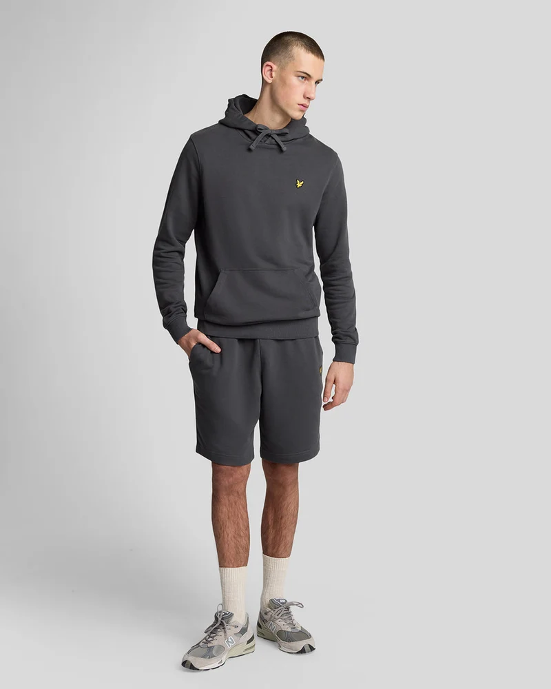 Lyle & Scott Heren katoenen sweatshorts | Gunmetal