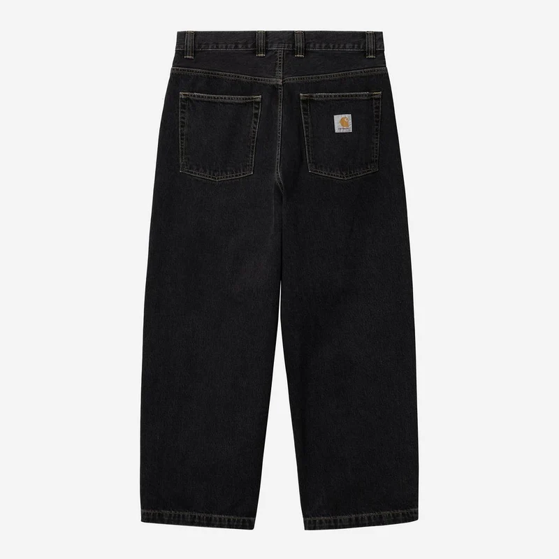 Carhartt WIP HEREN Brandon Smith denim broek | Zwart stonewashed