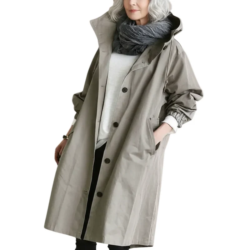 Dames Trenchcoat Waterdicht Stijlvol