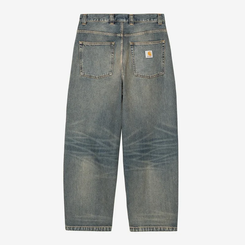 Carhartt WIP HEREN Brandon Smith denim broek | Blauw met verwassen look