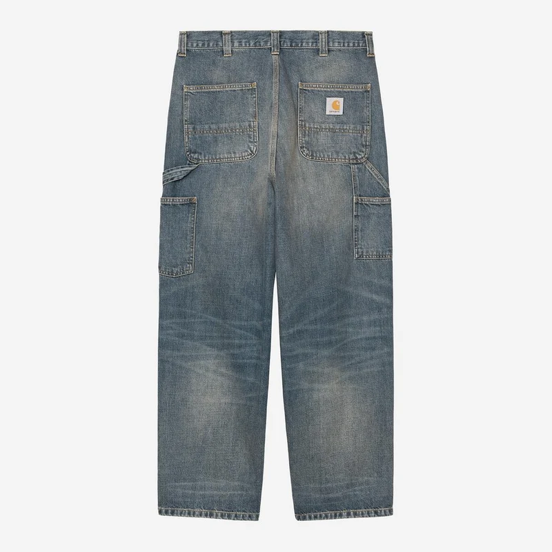 Carhartt WIP Heren OG Single Knee Camano denim broek | Blauw, gedragen, gebruikt, gewassen