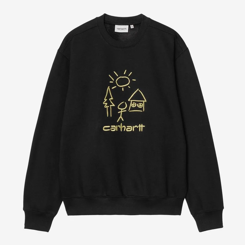 Carhartt WIP Heren Masterpiece Sweatshirt | Zwart