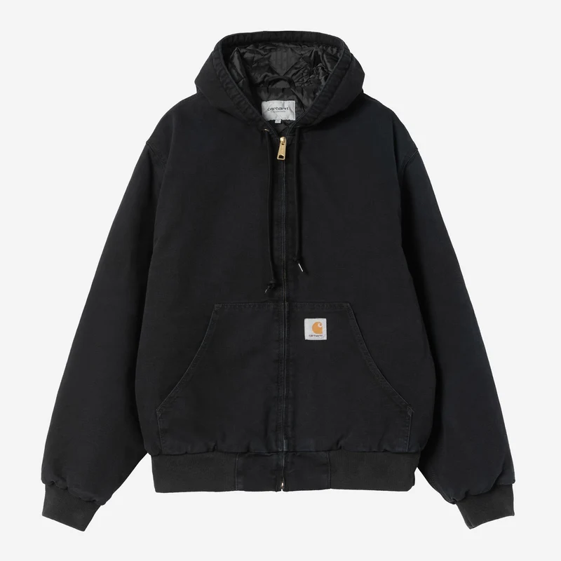 Carhartt WIP HEREN OG Active Canvasjas in steenkleur | Zwart