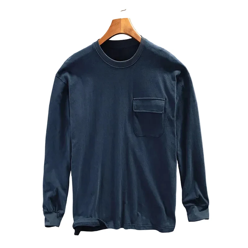 Heren Sweatshirt Casual met Borstzak
