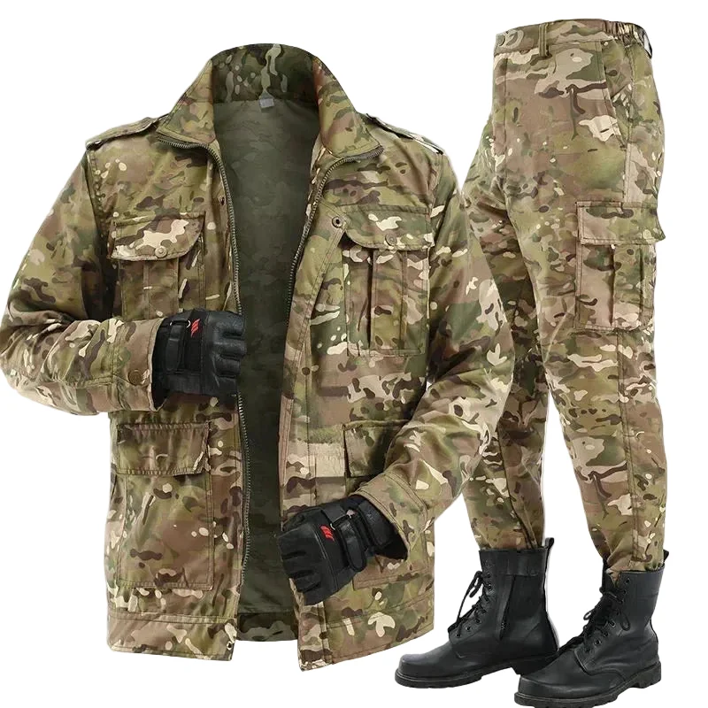 Heren Outdoor Camo Set Avontuurlijke Stijl