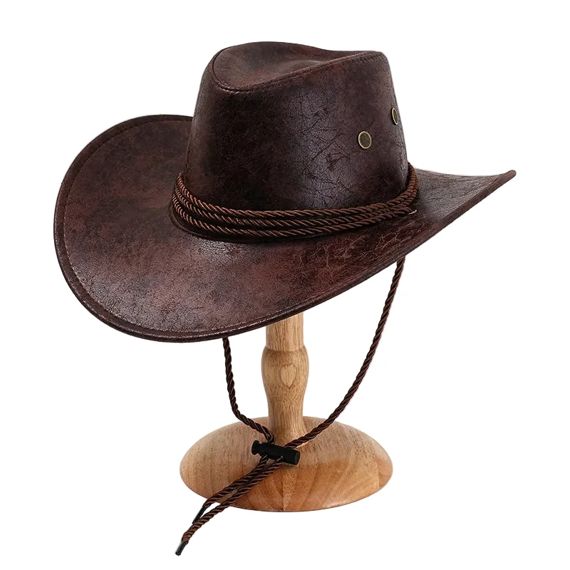 Heren Cowboyhoed met Brede Rand en Kinkoord