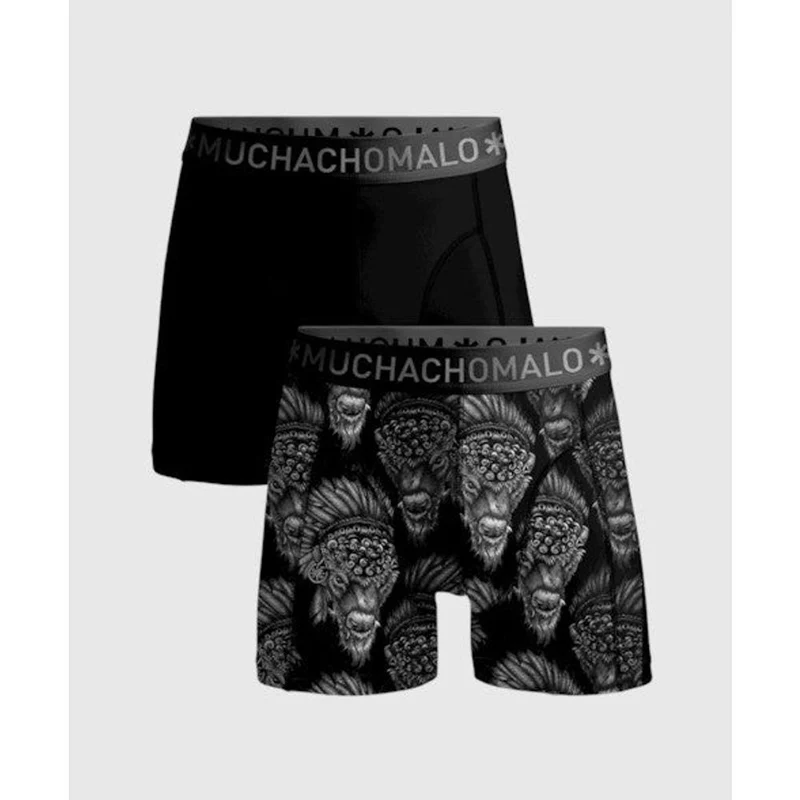Men 2-Pack Short Print/Solid BISON1010