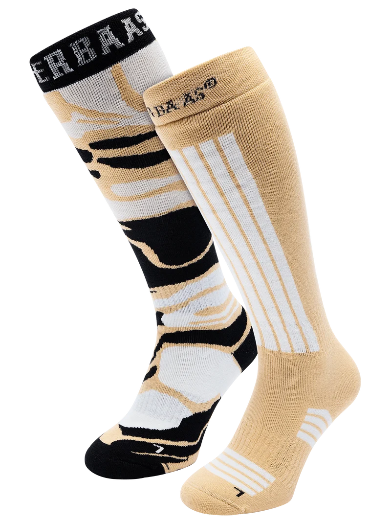 Ski Socks 2-pack | Warm Sand