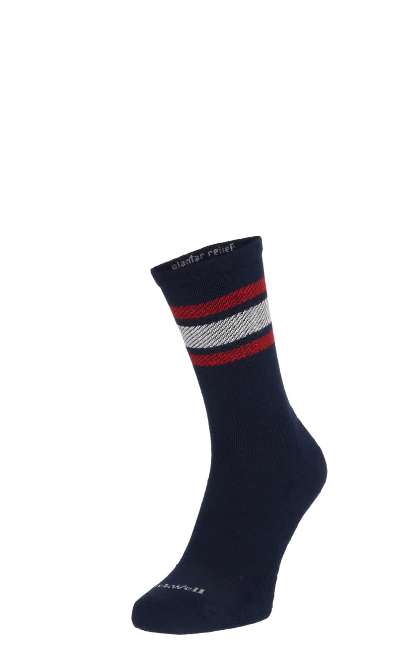 Plantar Ease Retro Heren Hielspoor Sokken Klasse 2 Navy