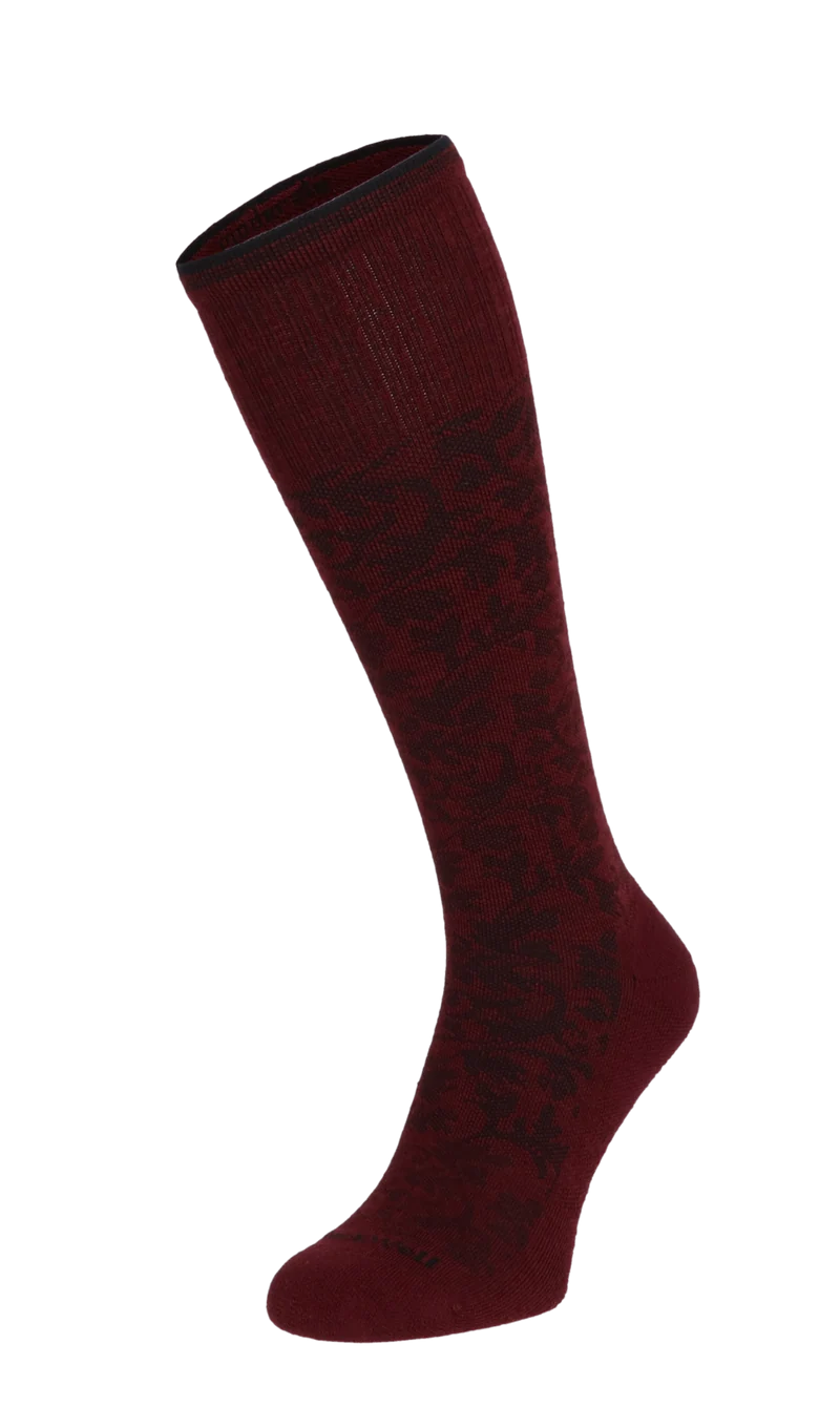 Damask Dames Compressiekousen Klasse 1 Cranberry