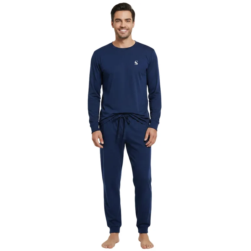 Hoogwaardige herenpyjamaset – Zachte, comfortabele nachtkleding voor een goede nachtrust.