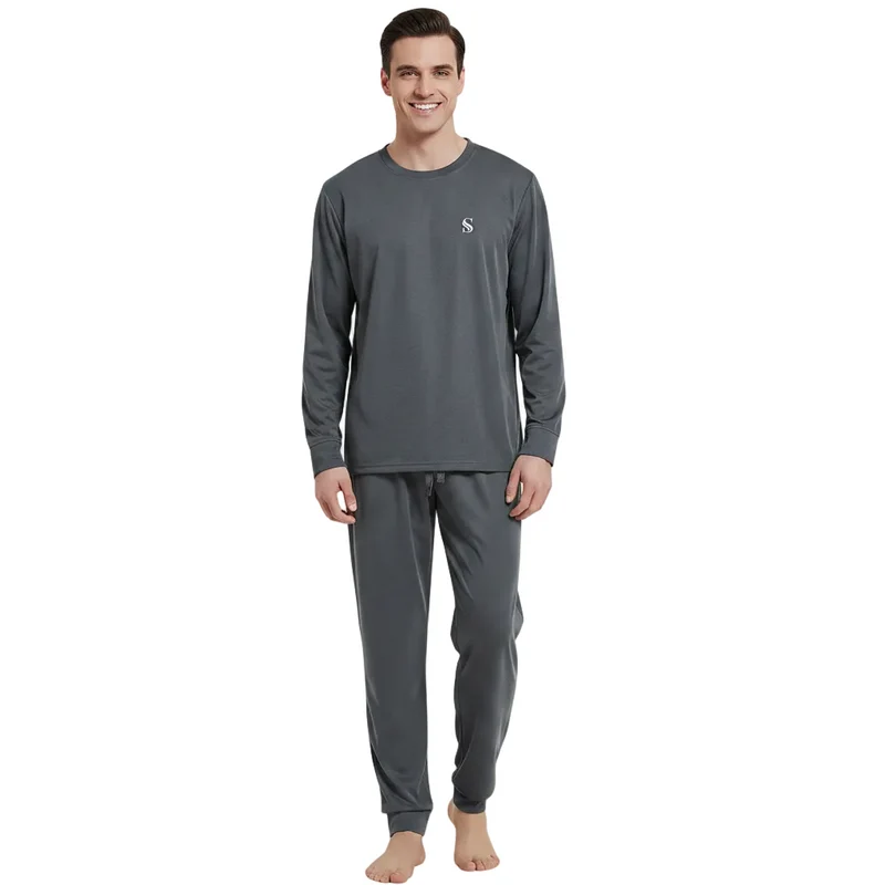 Donkergrijze loungewearset voor heren – Ultiem comfort om te ontspannen
