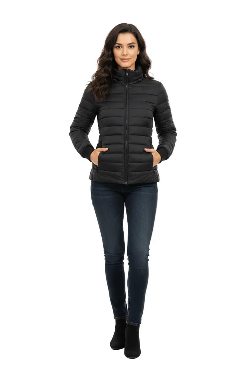 Blijf warm en stijlvol: gewatteerde katoenen winterjas voor dames voor ultiem comfort en een stijlvolle look.