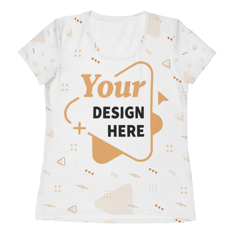 All-Over Print Women's Athletic T-Shirt