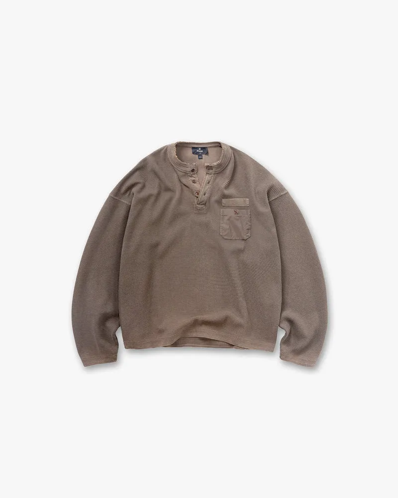 Heavyweight Henley Sweater - Vintage Falcon