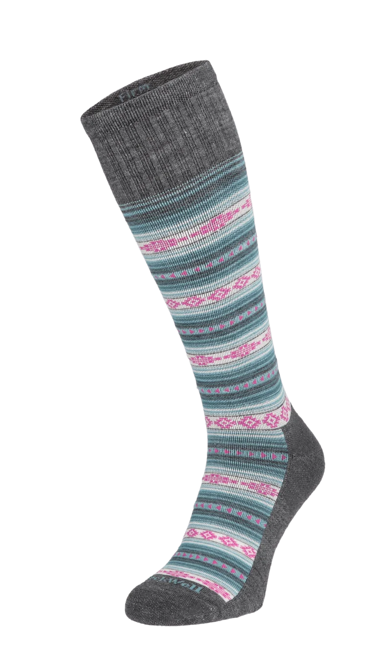 Southwest Stripe Dames Compressiekousen Klasse 2 Charcoal