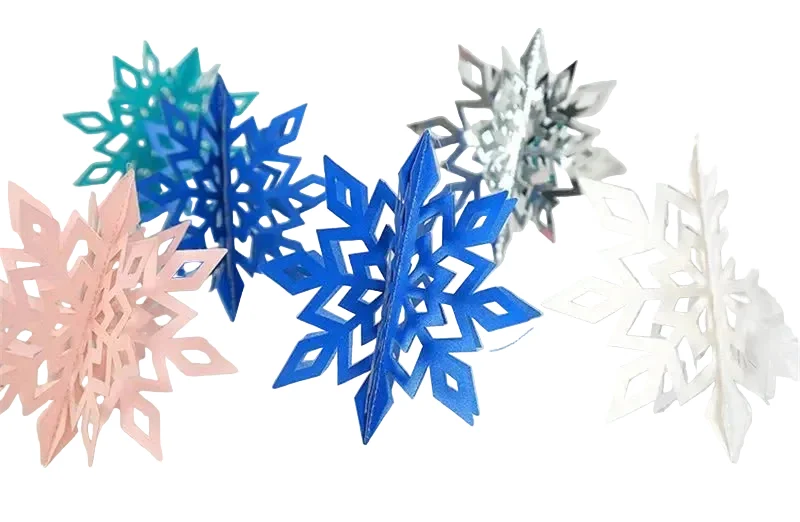Decoratieve 3D Sneeuwvlokken voor Winterse Feesten